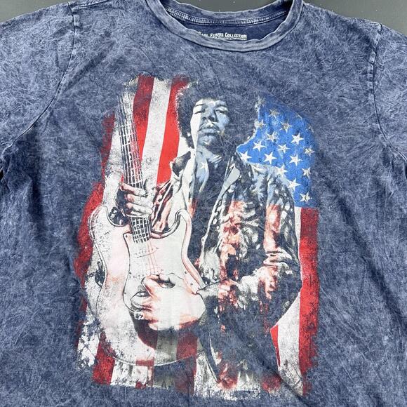 Jimi Hendrix Tops - Jimi Hendrix Shirt Womens XL Blue Acid Wash Karl Ferris Pyschedelic Photography
